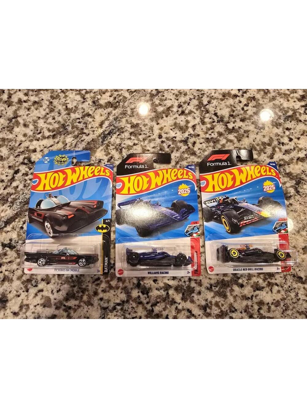 3 Hotwheels Cars. New In Box